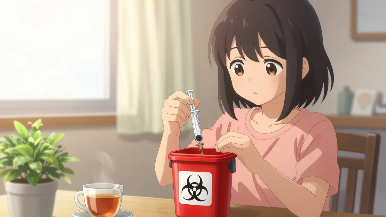 How to Dispose of Sharps and Needles from Injected Medications Safely